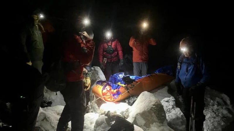 Rescuers follow footprints to find hiker miraculously alive under snow