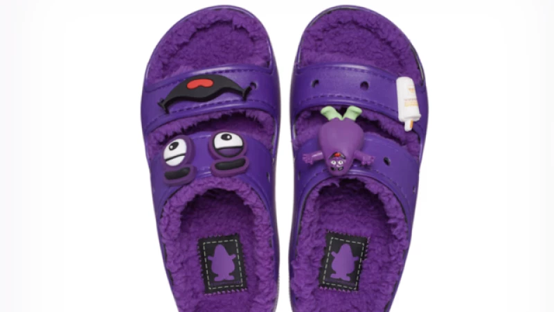 Introducing McDonald's Limited Edition Crocs: Unleash your inner Grimace and Hamburglar for just $75!