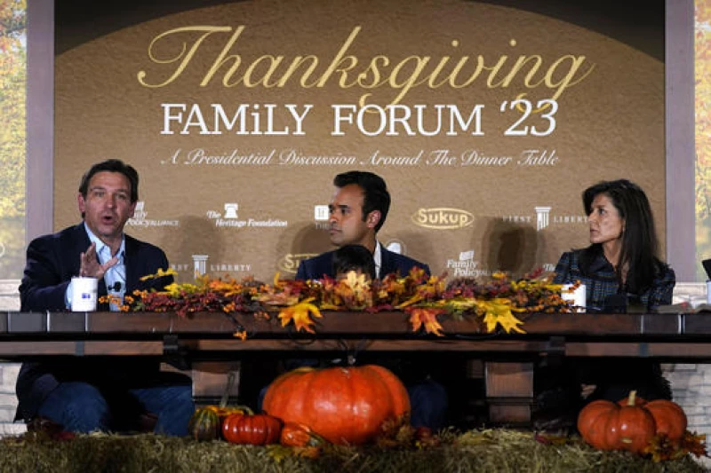 "DeSantis, Haley, and Ramaswamy: A Captivating Discussion on Family and Faith Unveiled in Iowa Roundtable"