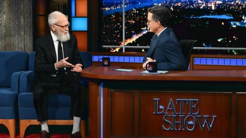 David Letterman makes triumphant comeback to "The Late Show" after 5-year hiatus