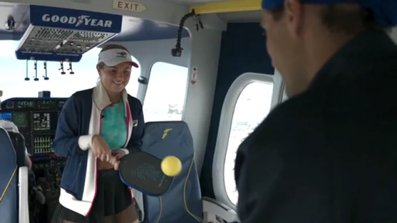 Goodyear Blimp captures pickleball's rise as a game-changing sport