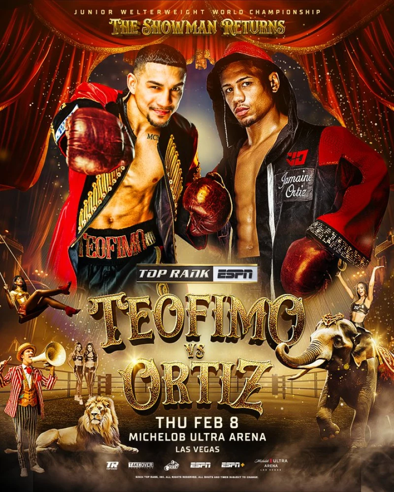 Teofimo Lopez Set to Clash with Jamaine Ortiz on February 8th