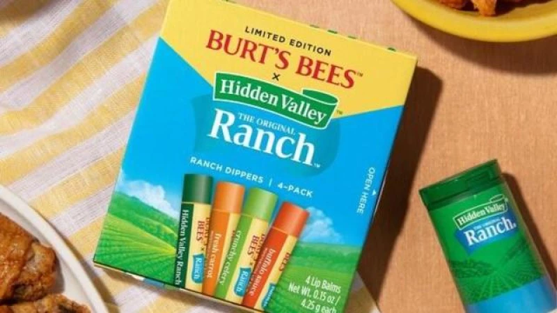 "Discover the Lip Balm Sensation: Hidden Valley and Burt's Bees Unveil the Ultimate Ranch-Flavored Delight!"
