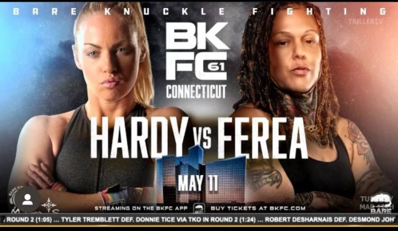 "Heather Hardy vs. Christine Ferea: Clash for the BKFC Flyweight Title Set for May 11th - Don't Miss It!"