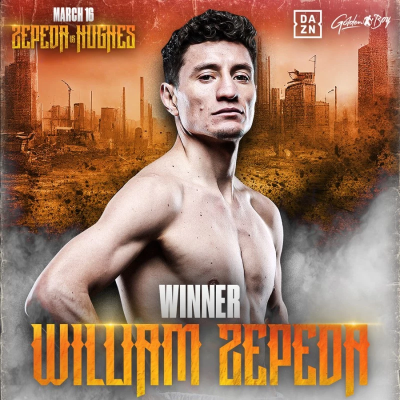 William Zepeda Dominates Maxie Hughes with a Fourth Round Knockout