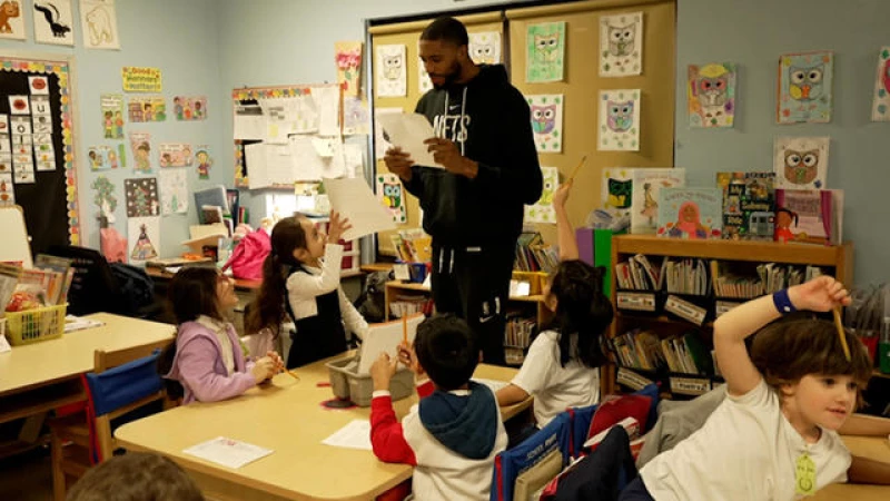 Nets Star Mikal Bridges Lives Out Dream by Stepping into Teacher's Shoes for a Day
