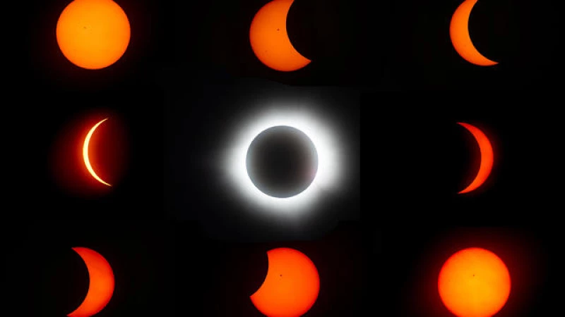 Witness the Breathtaking Moment: Stunning Photos of Total Solar Eclipse Capturing Awe as Moon Covers Sun