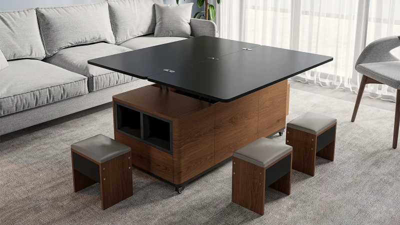 Discover the Hidden Gems of This Space-Saving Coffee Table!