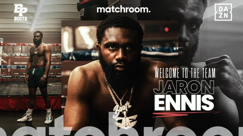 "Exciting News: Jaron “Boots” Ennis Joins Forces with Matchroom!"