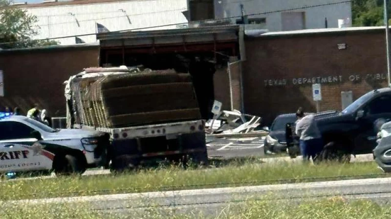 Officials: Deliberate Truck Crash at Texas DPS Office