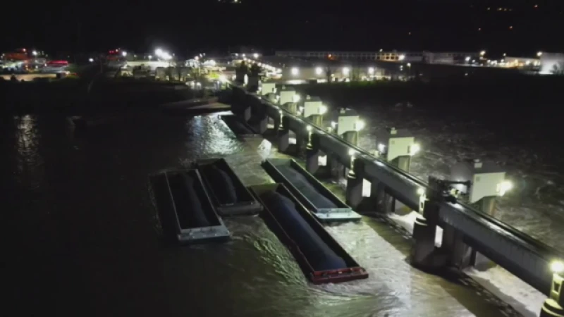 "Massive Barge Breakaway on Ohio River Sparks Intense Recovery Mission"