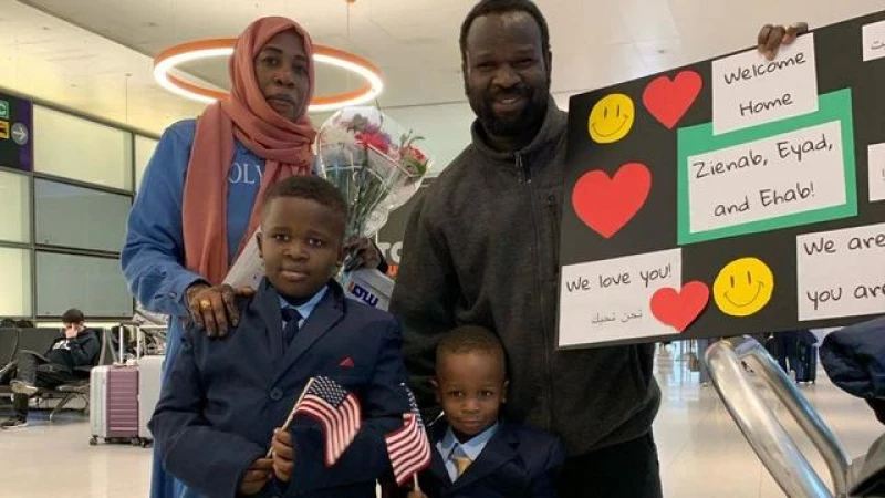 Reunited at Last: U.S. Family Escapes Sudan's Yearlong Civil War